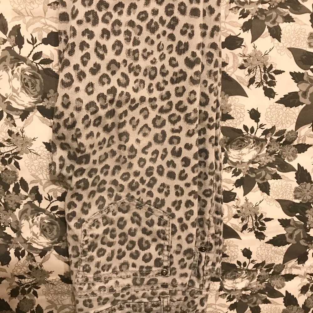 Cheetah print jeans